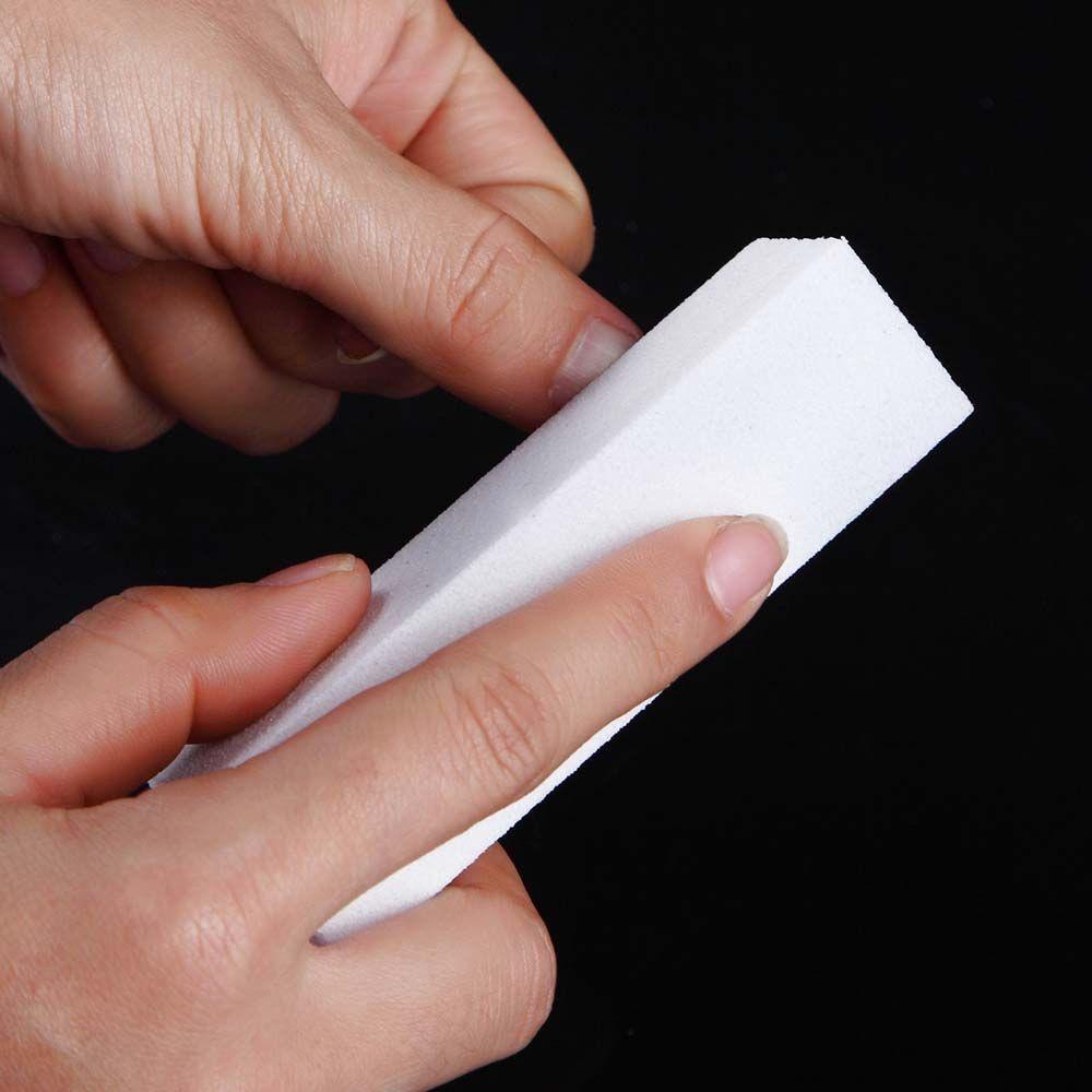 Khối Dũa Móng Tay Gel UV Màu Trắng Hồng