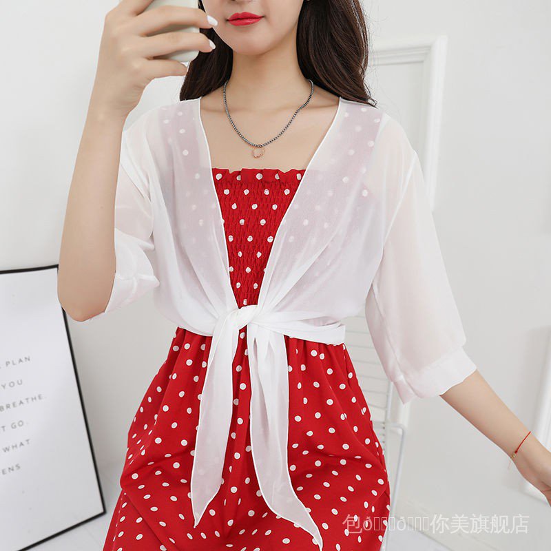 Áo Khoác Cardigan Chiffon Mỏng Dáng Ngắn Cỡ Lớn Chống Nắng Cho Nữ | BigBuy360 - bigbuy360.vn