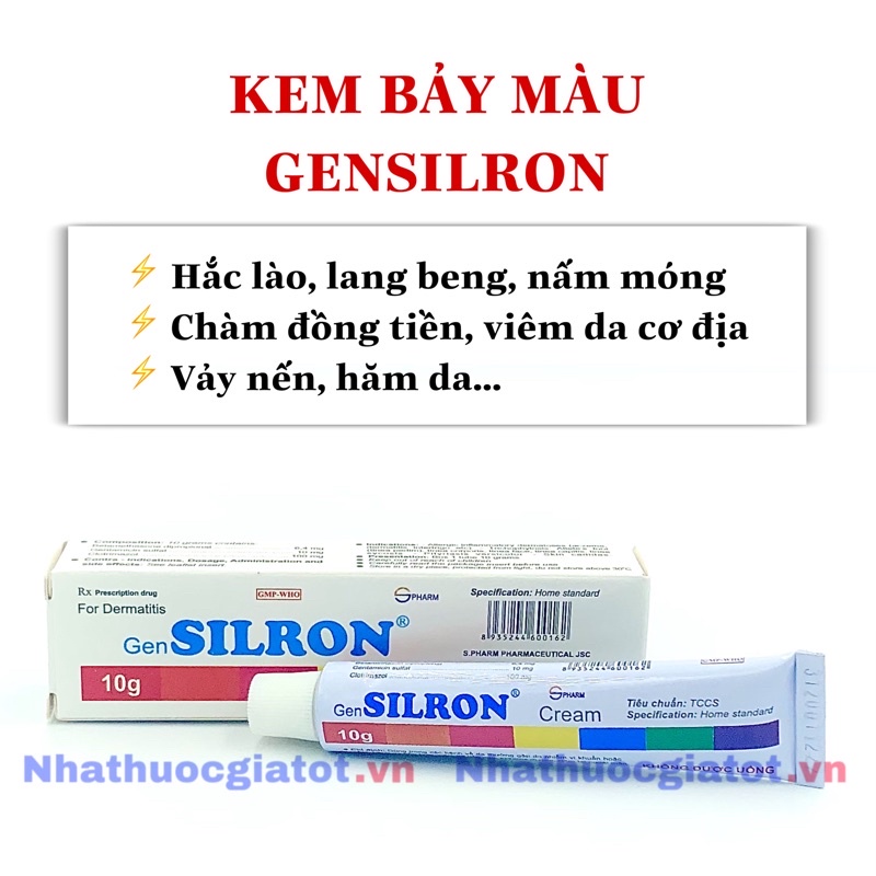 [Tuýp 10g] KEM BẢY MÀU SILRON - Hàng Việt Nam