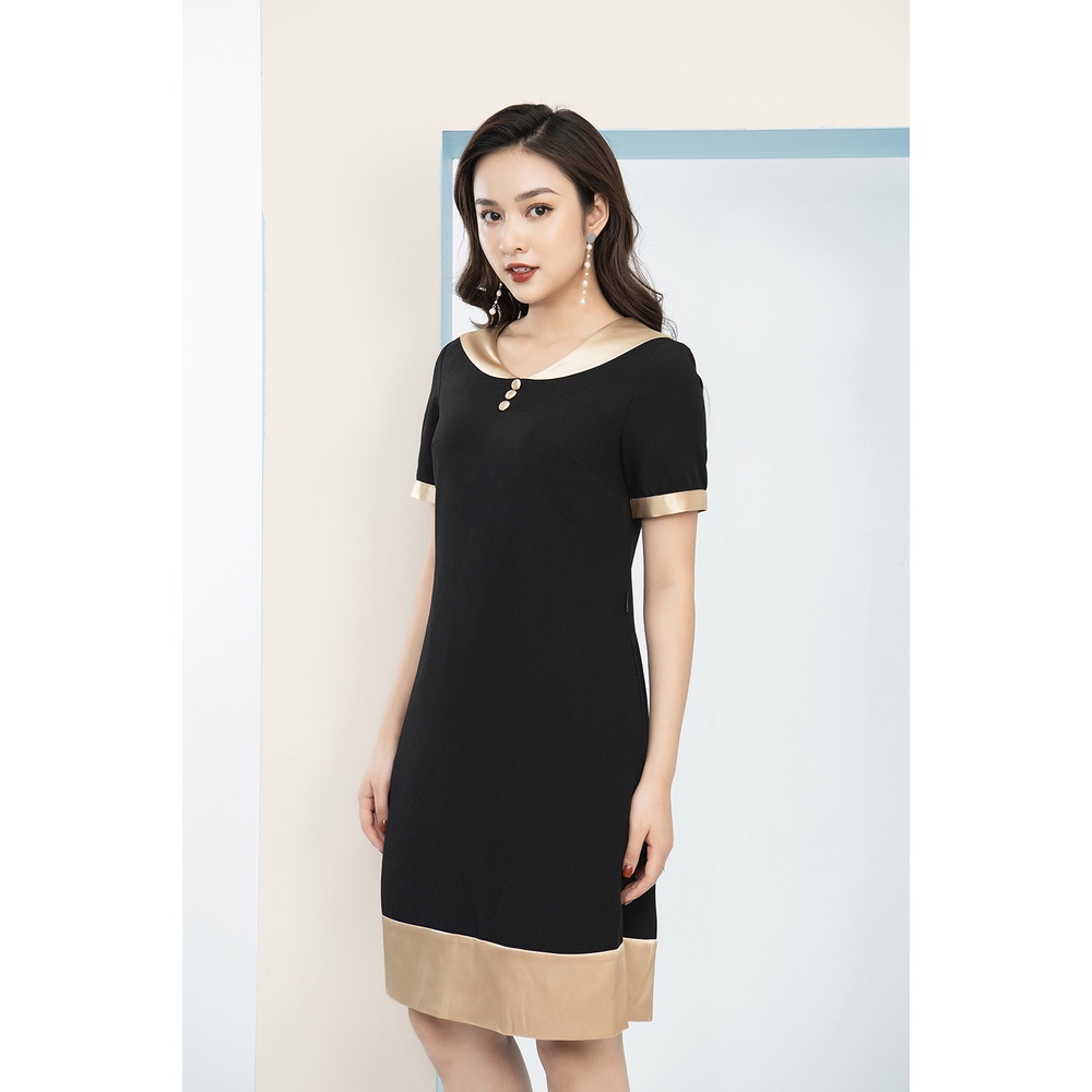 Váy Thiết Kế Nữ Dáng Chữ A Xòe Nhẹ LUPERI LFV3141 Chất Sạn Lụa Hàn Quốc Cao Cấp
