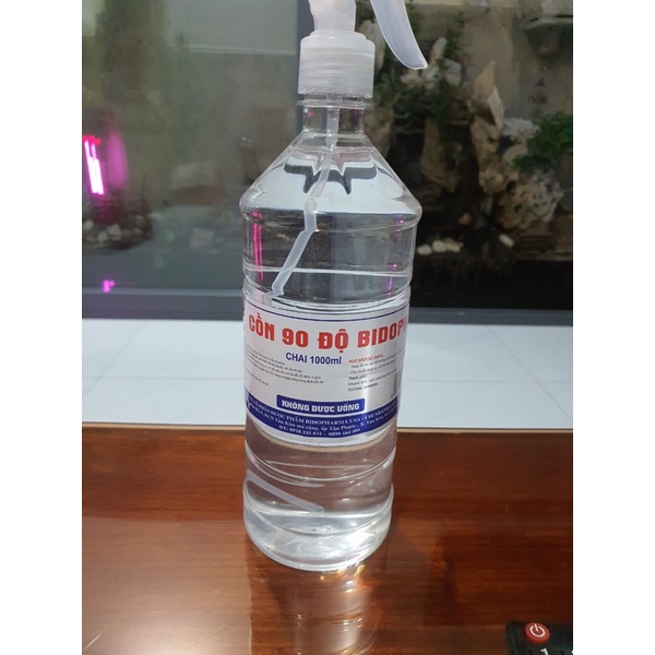cồn 90 độ xịt sát khuẩn chai 1000ml