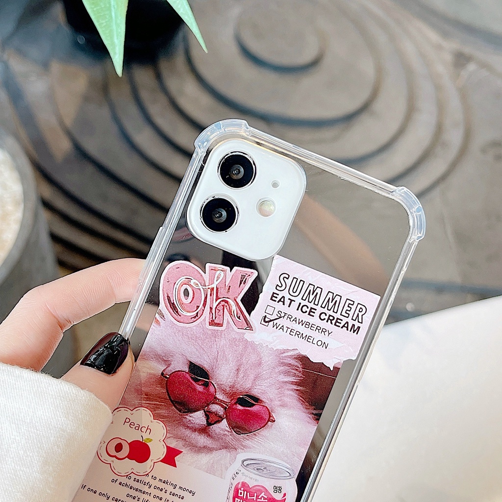 Ốp lưng iphone ốp Điện Thoại Gương Soi Cho iPhone 12 11 12 / 12 Pro / 12 Pro max / 11 / 11 Pro max / XS max / XR / 8 plus / 7 plus / 6S / Ốp lưng iphone ốp Điện Thoại iPhone 6 Họa Tiết Xinh Xắn