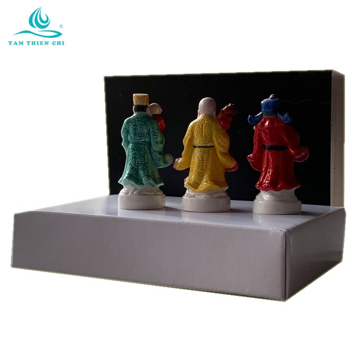 Bộ gốm sứ Tam Tiên may mắn Phúc Lộc Thọ | BigBuy360 - bigbuy360.vn