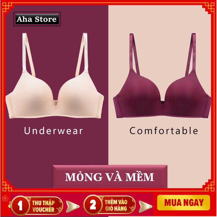 Áo ngực mỏng xuất Nhật, không gọng mát, thoải mái, dễ chịu cho ngày hè năng động, Áo lót su đúc