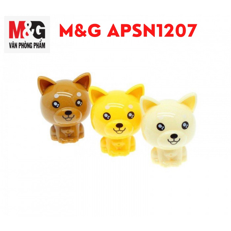 Chuốt chì M&amp;G APSN1207 hình con chó , có 03 màu - 1 cái (giao màu ngẫu nhiên)