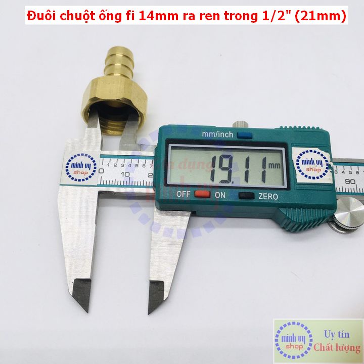 Đuôi chuột ống fi 14mm ra ren trong 21mm (1/2inch)