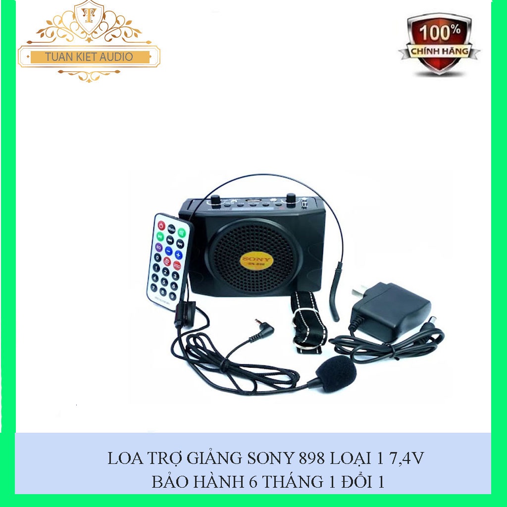 🔊🔊🔊LOA TRỢ GIẢNG SONY SN 898  ( loa loại 1 có micro cài tai, bin trâu, tiếng to rõ ràng )🔊🔊🔊