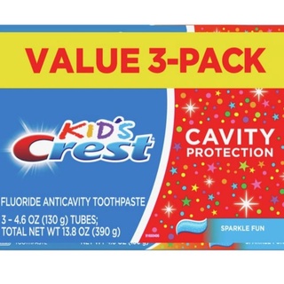 Kem đánh răng Crest Kid's Toothpaste Sparkle Fun dành cho trẻ em