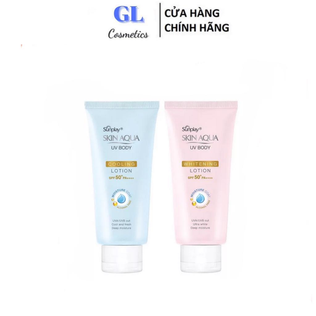 (150g) Kem chống nắng dưỡng thể trắng mịn Sunplay Skin Aqua UV Body Whitening Lotion &Cooling LotionSPF 50+ PA++++