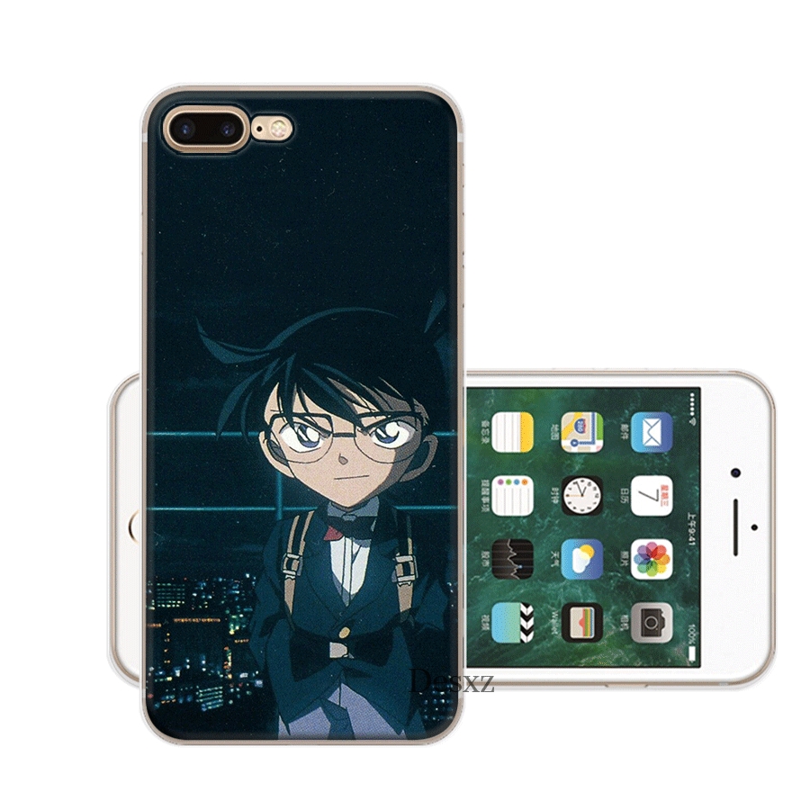 Silicone Ốp Điện Thoại Silicon Hình Thám Tử conan Cho iphone 6s 6 7 8 plus 5 5s se