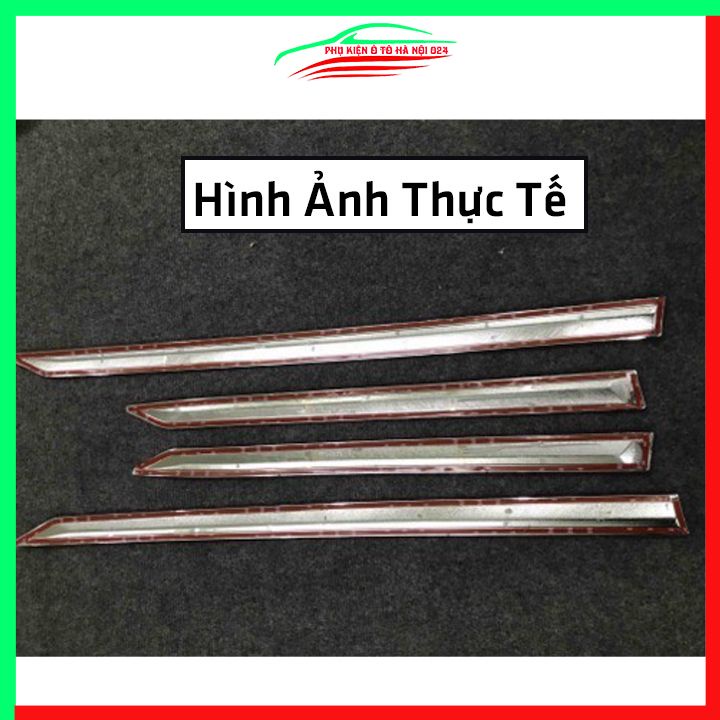 Bộ ốp nẹp sườn Fortuner 2017-2022 bản nhỏ trang trí làm đẹp xe