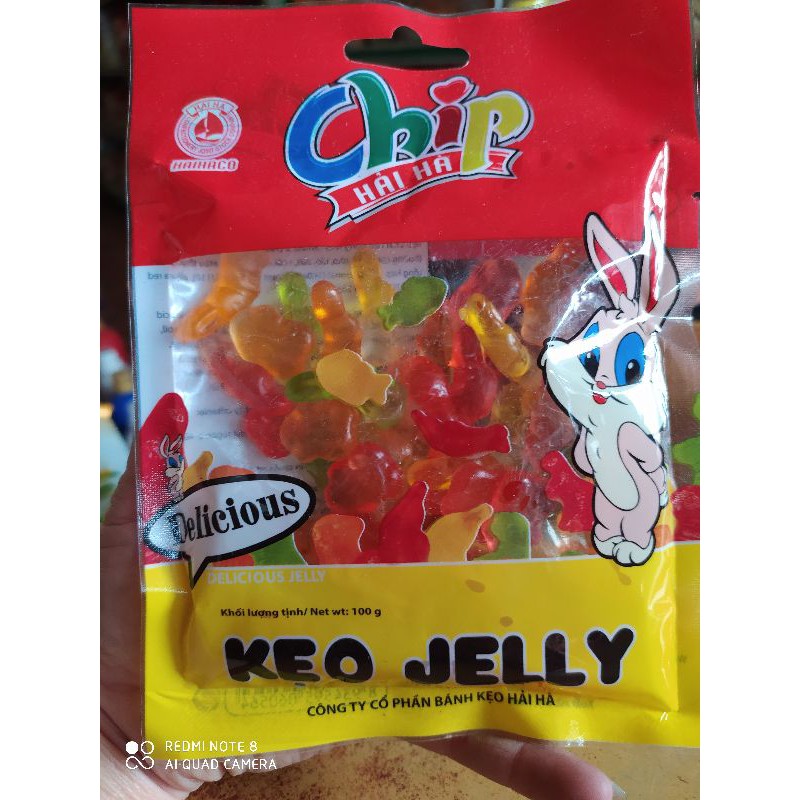 Kẹo jelly chíp hải hà túi 100 gam