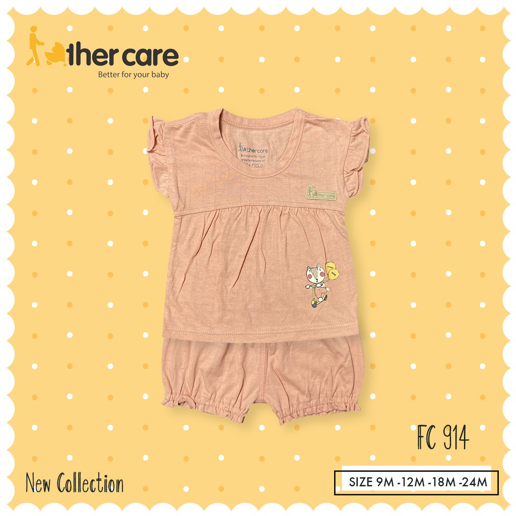 Bộ Quần áo trẻ em FatherCare Nẹp trụ + Tay hến CT - Cáo xe trượt FC914