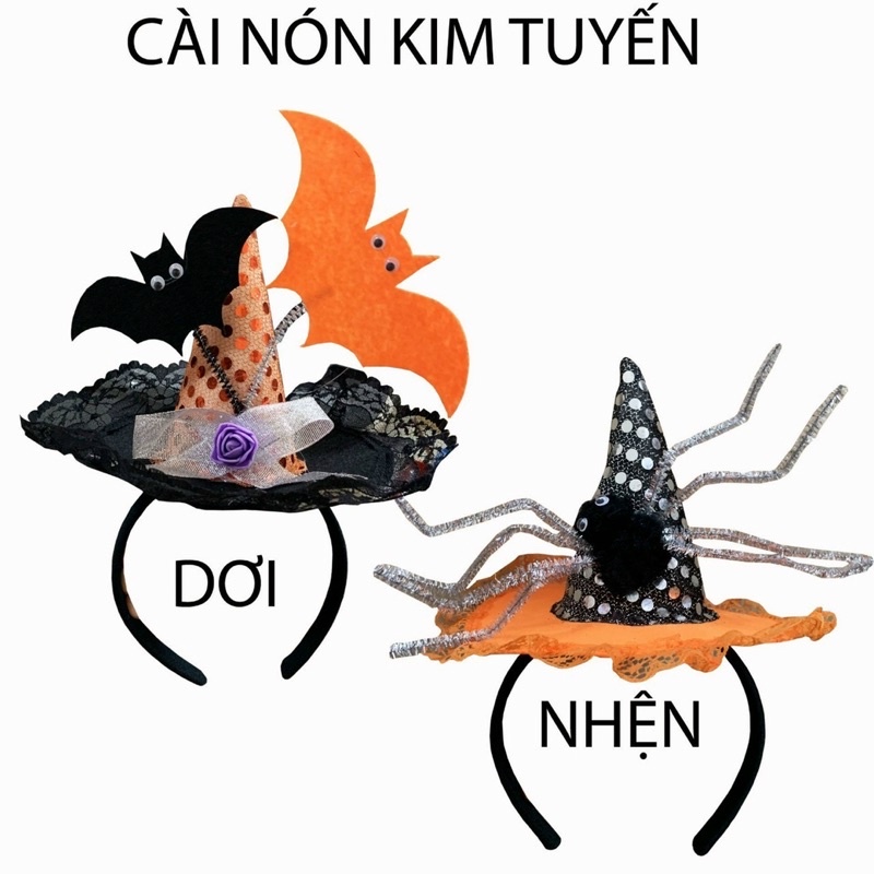 Băng đô cài tóc_ Bờm nón dùng để hoá trang lễ hội Halloween