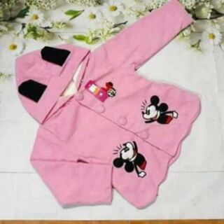 Áo khoác dạ nỉ cho bé gái