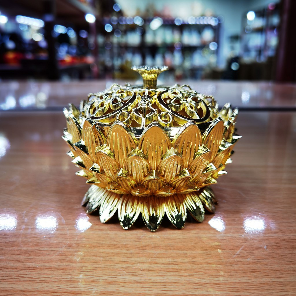 Lư Xông trầm Hương , Xông Trầm Kim Loại , Hợp Kim ( Vật Phẩm Phong Thủy) - Phật Giáo Tường Thuận