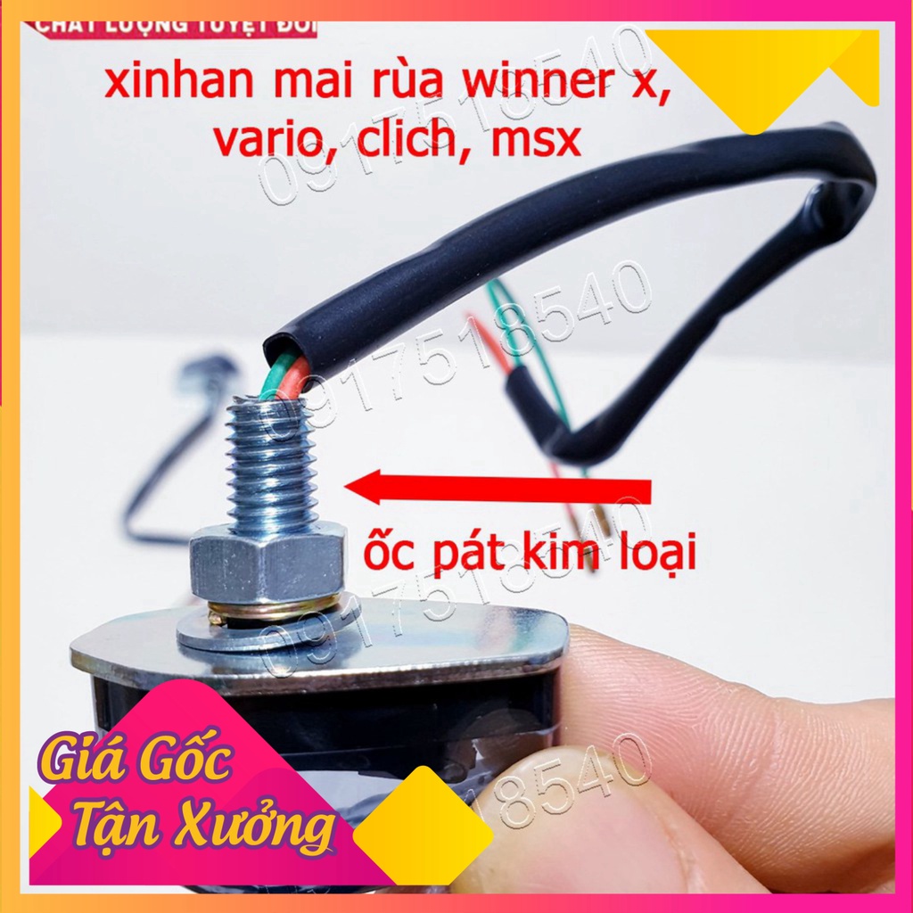 Xi Nhan Mai Rùa Gắn Winner X, MSX , VARIO, CLICK , (hàng loại 1 pát , ốc kim loại ) và Chế lắp được nhiều dòng xe máy! (