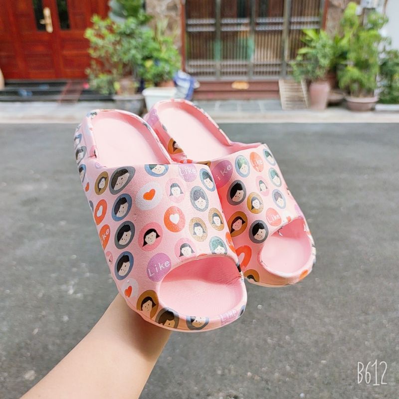 Dép nữ đế bánh mỳ quai ngang chữ LIKE