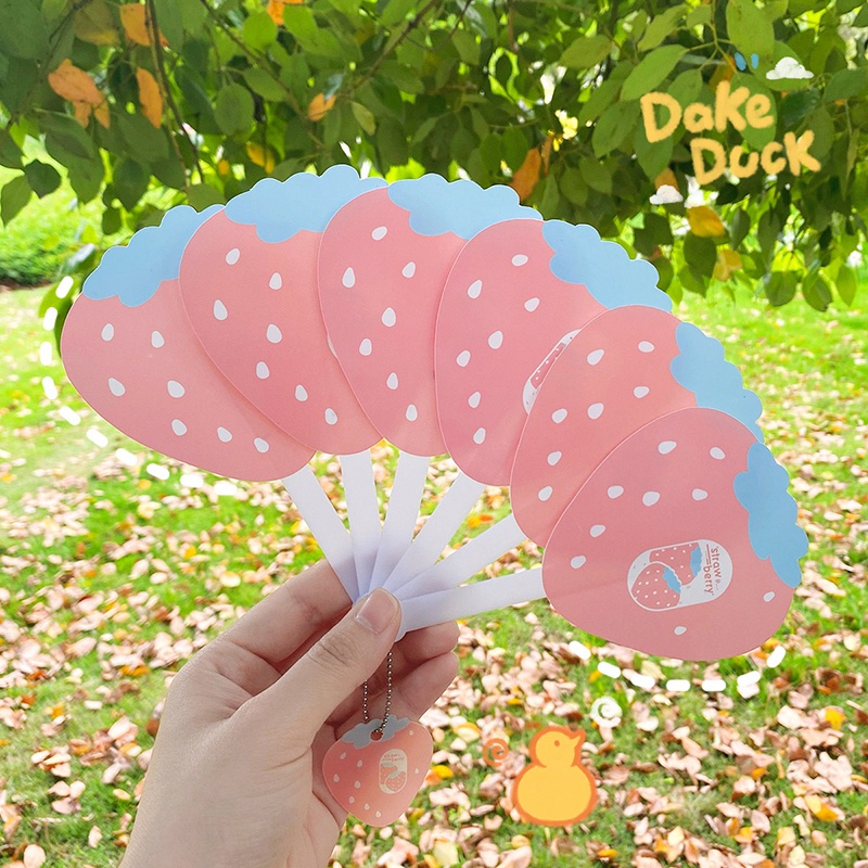 Quạt Mini Cầm Tay Có Thể Gấp Lại Họa Tiết Hoạt Hình Tiện Dụng