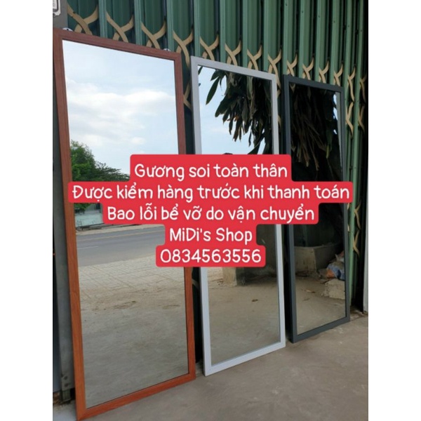 Gương soi toàn thân 120cm × 42cm treo tường hoặc dựa tường