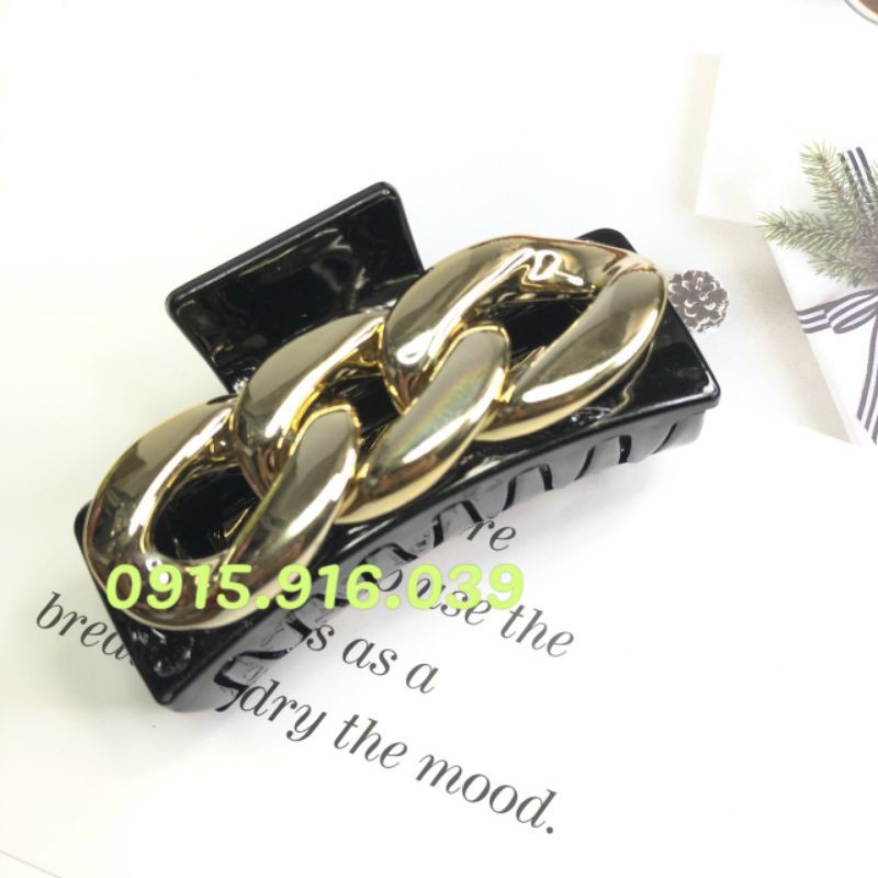 Kẹp Tóc Mắt Xích Thời Trang Nữ Kẹp Càng Cua