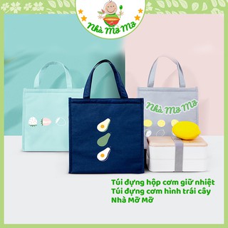 Túi đựng hộp cơm giữ nhiệt - Túi đựng cơm hình trái cây - Nhà Mỡ Mỡ