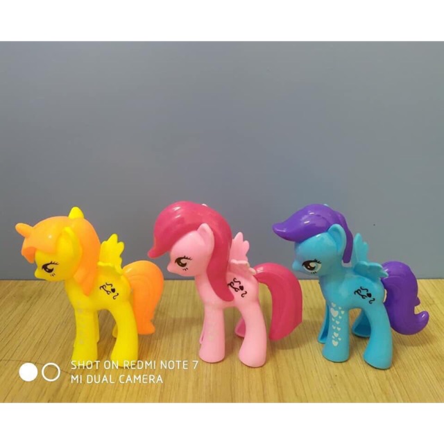 Set 3 ngựa Pony trang trí bánh phụ kiện sinh nhật