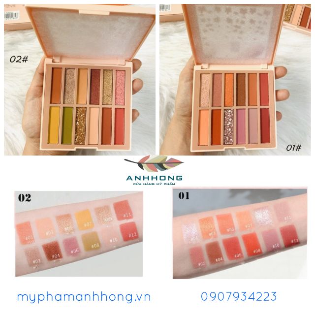 Phấn Mắt 12 Ô TuTu Sakura Flowers Eyeshadow