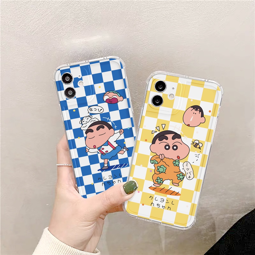 Ốp lưng iphone Crayon Shin trong cạnh vuông 6/6plus/6s/6splus/7/7plus/8/8plus/x/xr/xs/11/12/13/pro/max/plus/promax