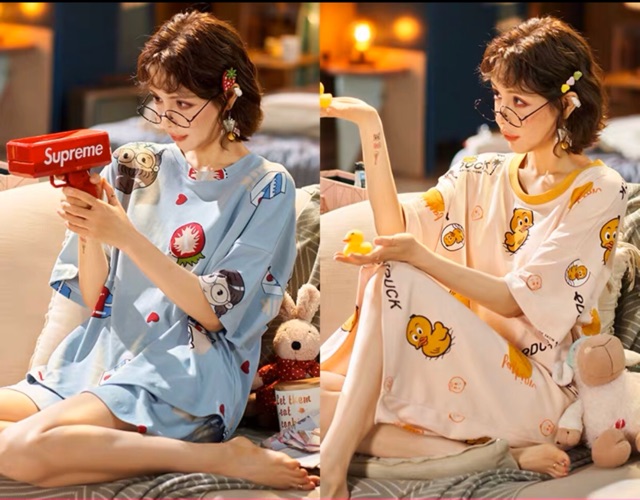 159k 2 bộ đồ ngủ váy ngủ đồ mặc nhà siêu xinh xắn | BigBuy360 - bigbuy360.vn