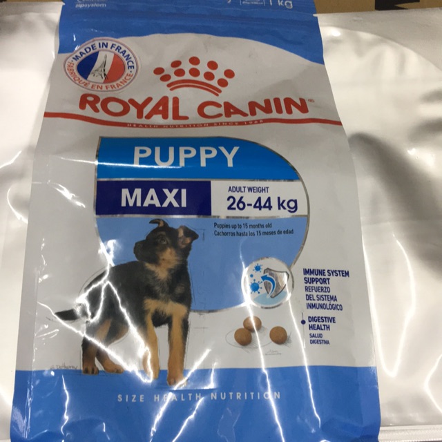 thức ăn cho chó con giống lớn royal canin maxi puppy 1kg