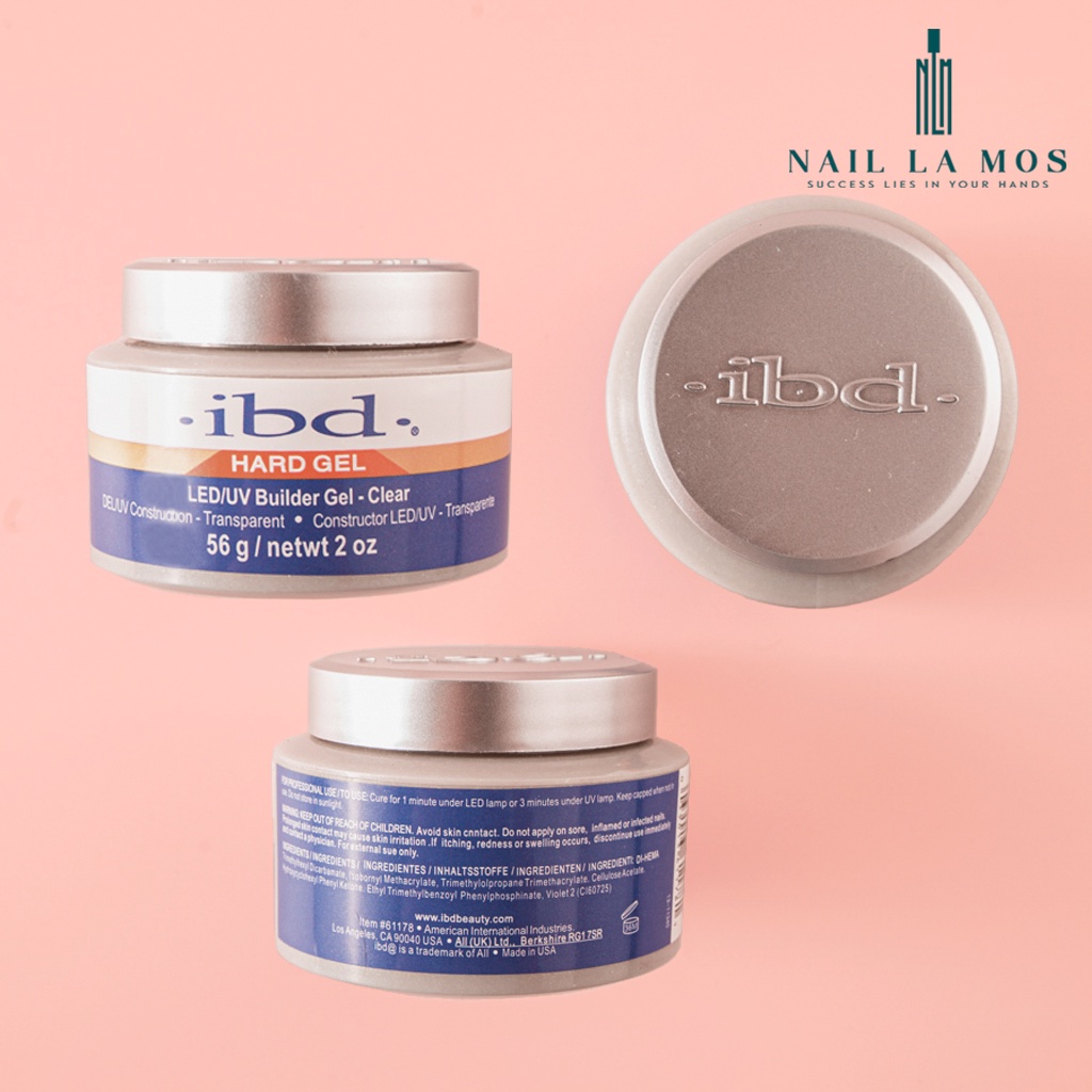 Gel đắp móng IBD 56g loại tốt không nóng không chảy - Màu trong suốt