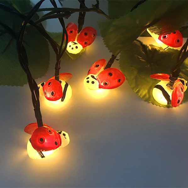 LED Outdoor Solar Lamp Waterproof String Lights Holiday Christmas Party Wedding Garlands Garden Decor