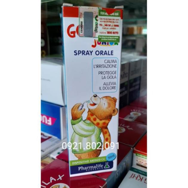 Golanil junior spray orale dung dịch xịt họng chiết xuất từ keo ong