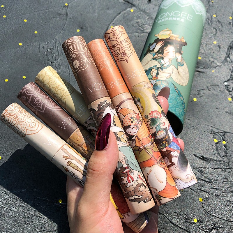 XÃ KHO — Set Son Kem Lì 5 Cây VONGEE Cô Gái Cổ Trang, Ống Son Kem Siêu Lì 5 Cây Cổ Trang Nội Địa Trung | BigBuy360 - bigbuy360.vn