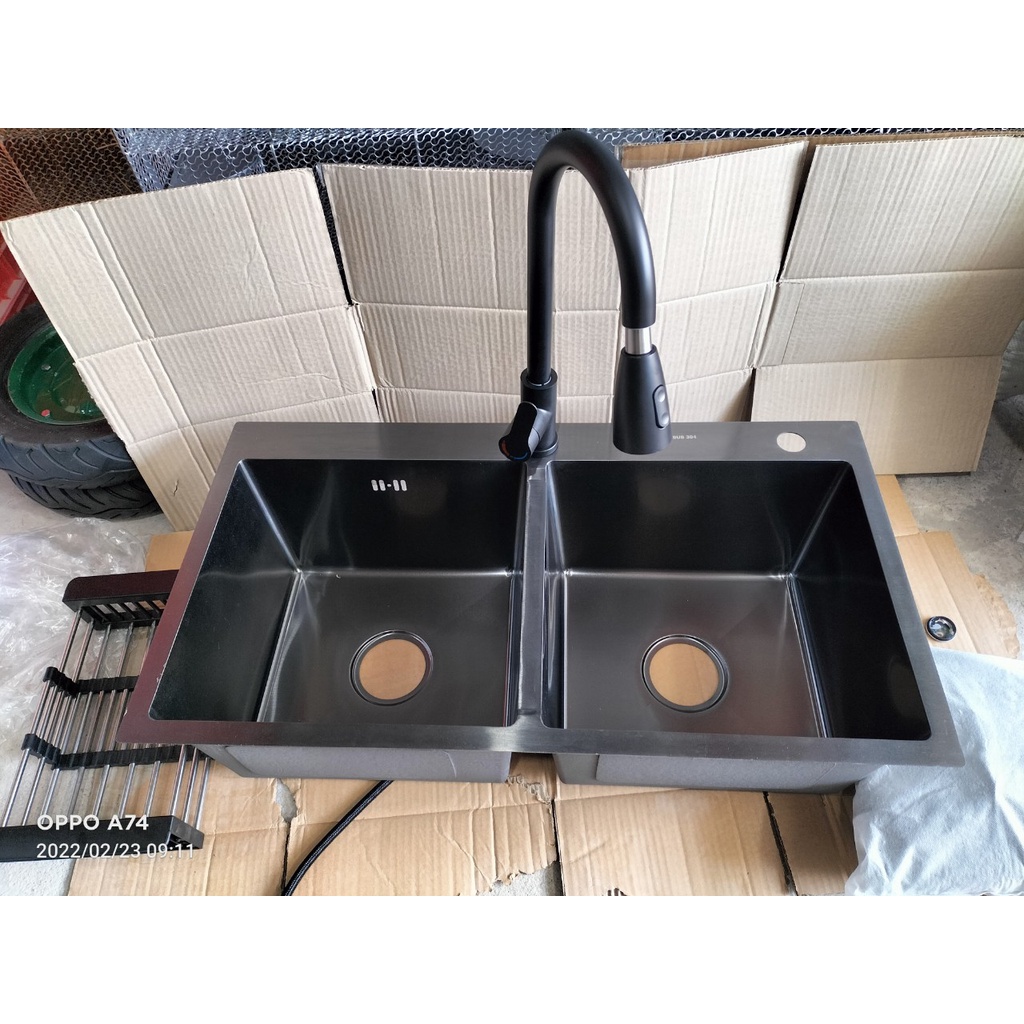 Chậu Rửa Chén Bát Inox 304 NANO KT 8245