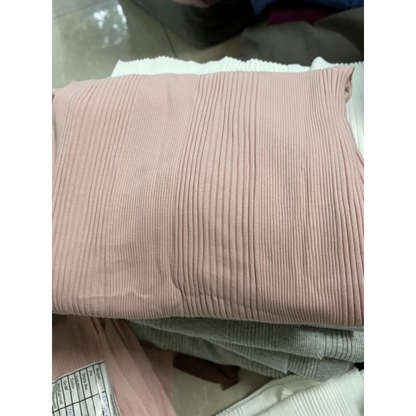 Vải thun gân, dập ly