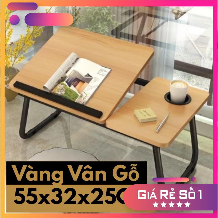🔥FREESHIP🔥 Bàn laptop Đa Năng, Bàn học Gấp Gọn Thông Minh, tuỳ chỉnh góc độ, có khay để cốc chặn laptop, ipad | BigBuy360 - bigbuy360.vn
