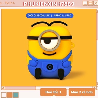 🔥 Case Ap 1/2 & Pro 🔥 Freeship 🔥 VỎ BỌC  MINION - Cho Tai Nghe Không Dây (Bluetooth) - TGDĐ89