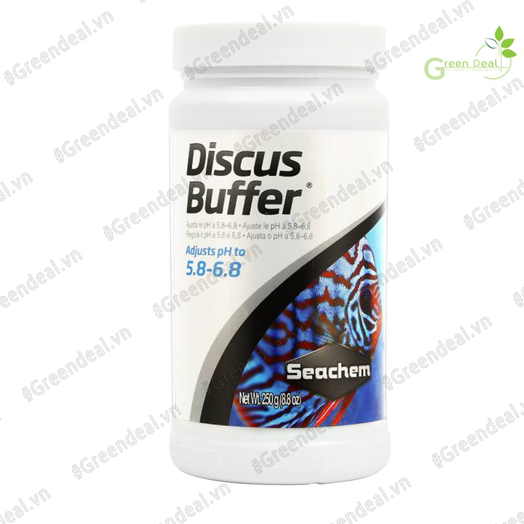 SEACHEM - Discus Buffer (Hộp 250 gram) | Ổn định pH nước cho hồ cá Dĩa