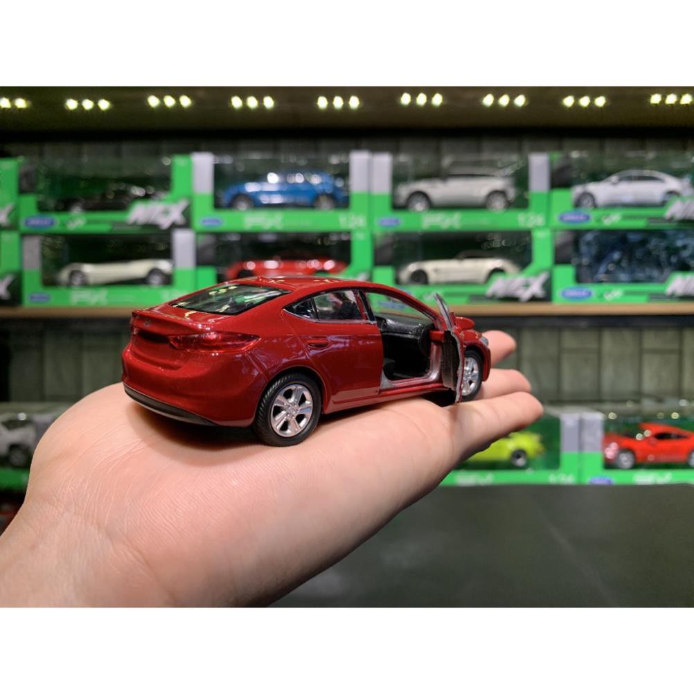 [Mã TOYJAN hoàn 20K xu đơn 50K] Mô hình xe ô tô Huyndai Elantra tỉ lệ 1:36 hãng Welly màu đỏ