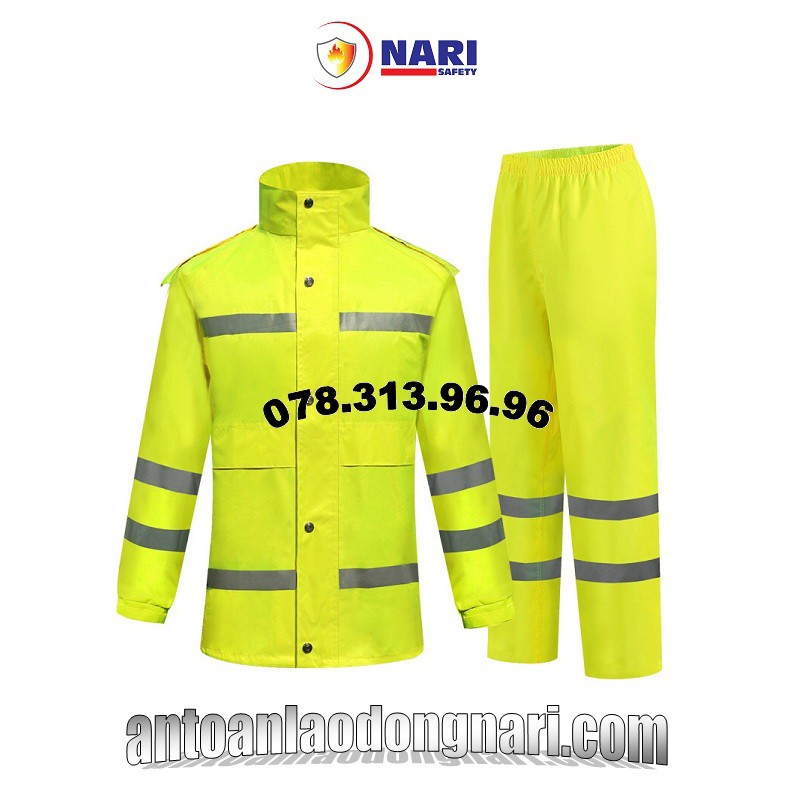 ÁO MƯA CHUYÊN NGÀNH MÀU NÕN CHUỐI PHẢN QUANG