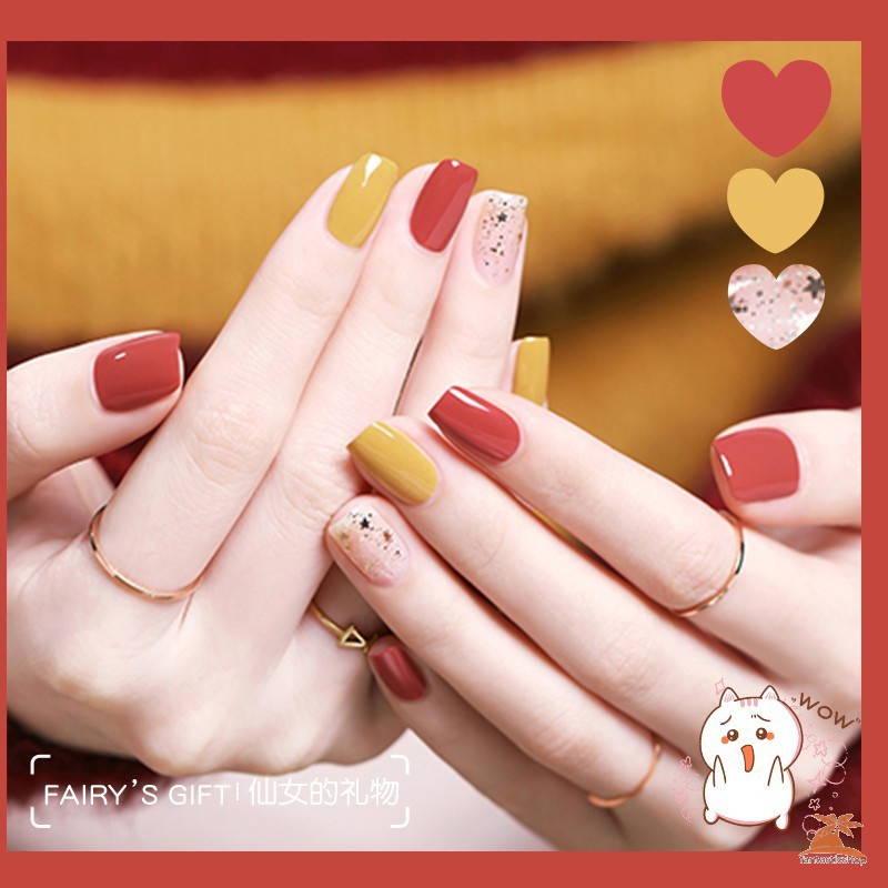 Ready Stock  Bộ 3 sơn móng tay màu kẹo xinh xắn N8039-3