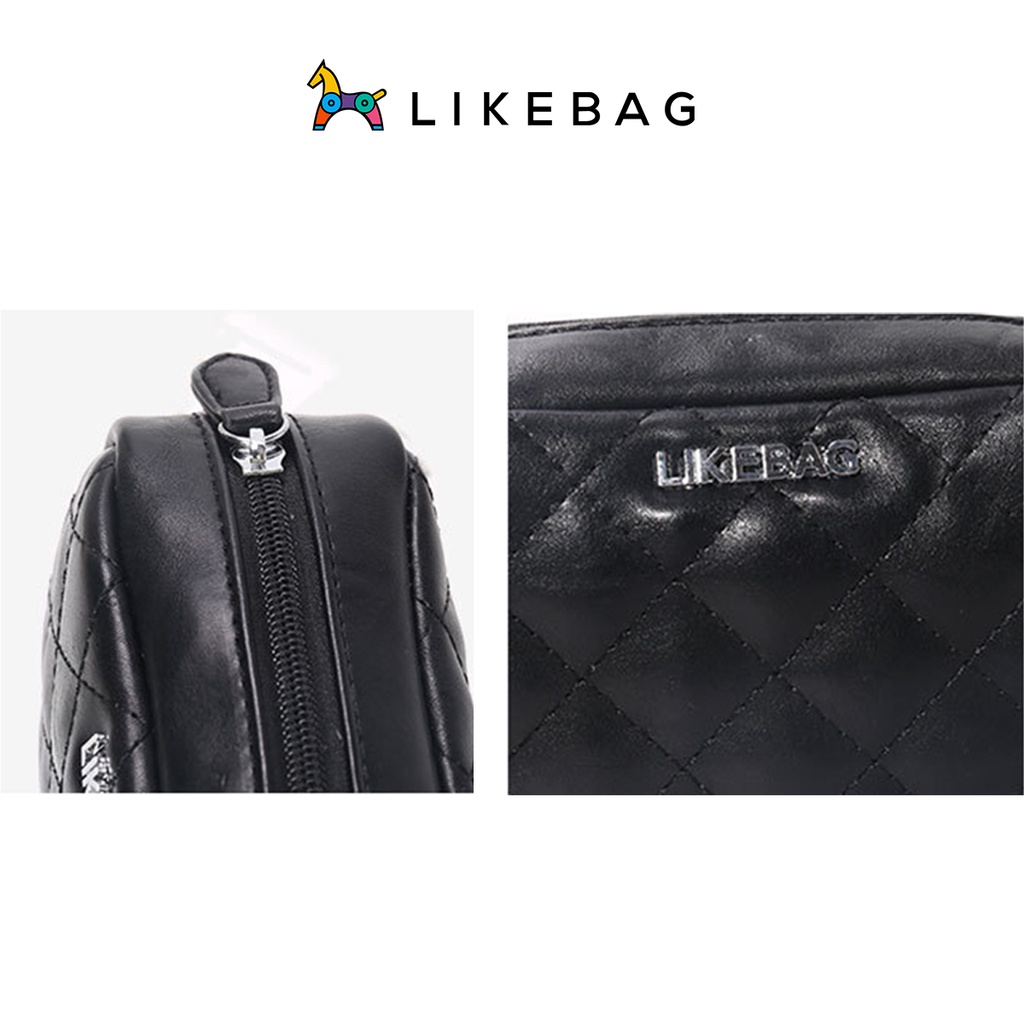 Túi nữ đeo chéo vai dây xích LIKEBAG chất da PU cao cấp chuẩn form 218XK0918 - LIBAGI