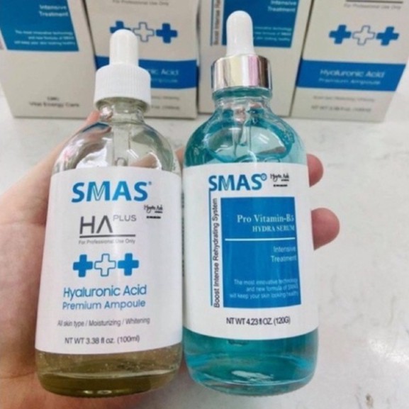 Serum dưỡng ẩm , làm sáng da HA Plus SMAS - Hyaluronic Acid Premium Ampoule