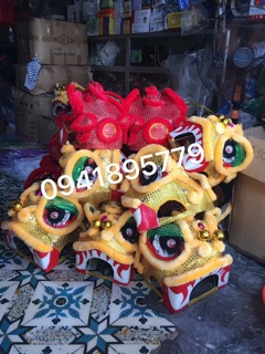 Đầu lân kim sa có đèn hàng chọn