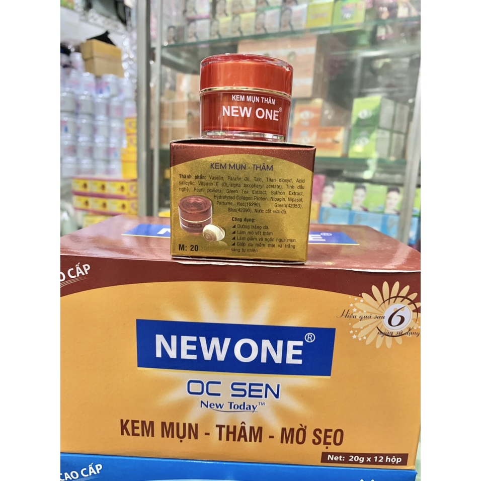 [chuẩn hàng cty 100%] kem NEWONE giảm mụn -thâm -giúp trắng da hủ 10G