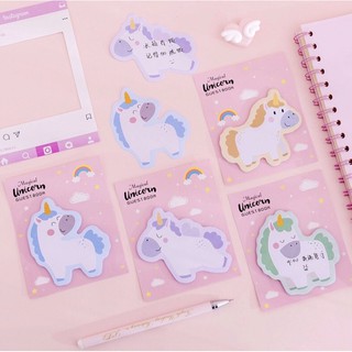 Giấy note kỳ lân Unicorn ( đa dạng màu sắc , nhiều hình cute)