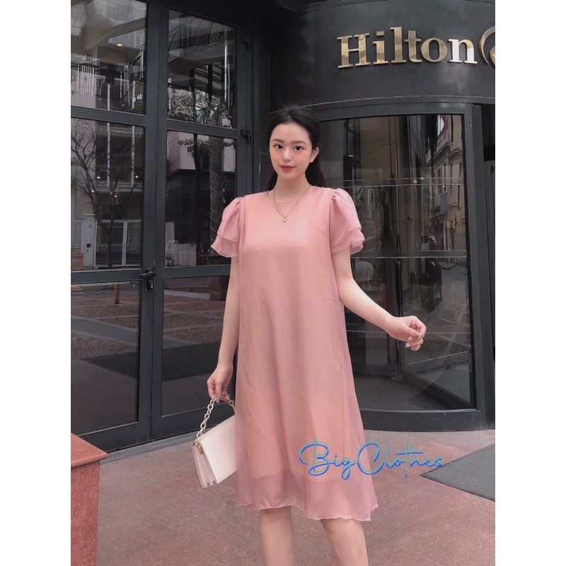 Đầm váy bigsize BigClothes thiết kế voan chất lụa hàn dự tiệc sang chảnh BC018