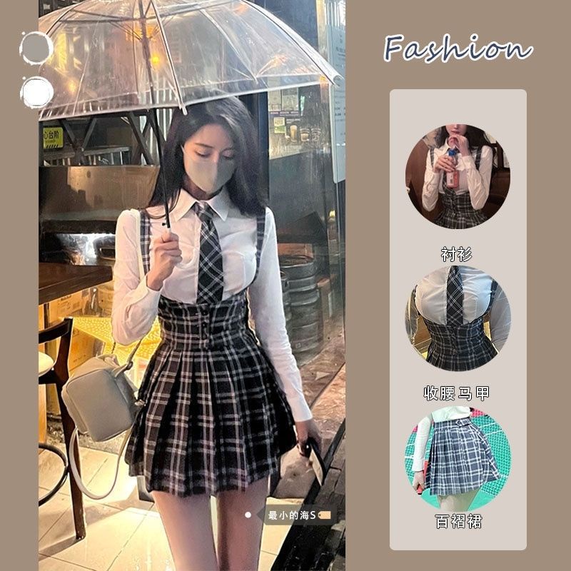 Set Áo Khoác Không Tay + Quần Short Lưng Cao Phong Cách Phương Tây Thời Trang Mùa Xuân Mới Cho Nữ